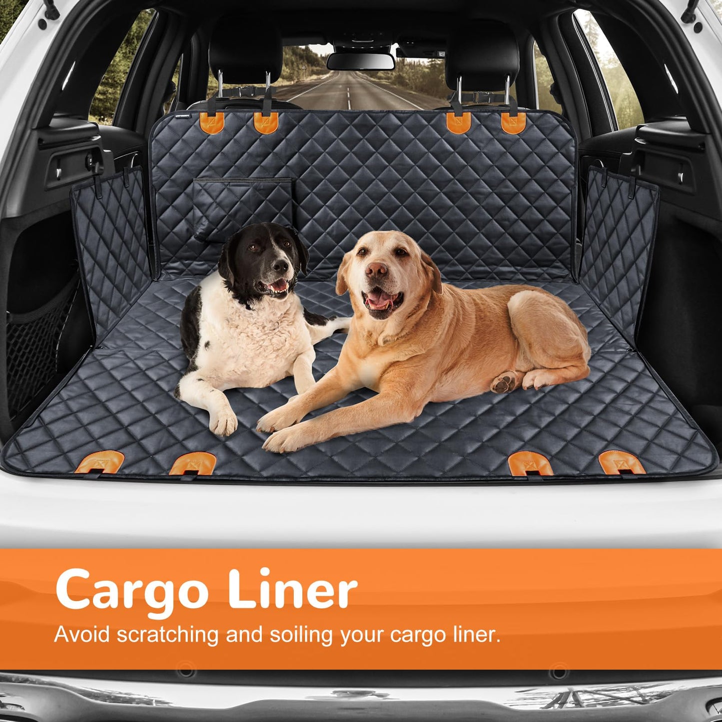 URPOWER Dog Car Seat Cover for Pets Waterproof Seat Cover Hammock Seat