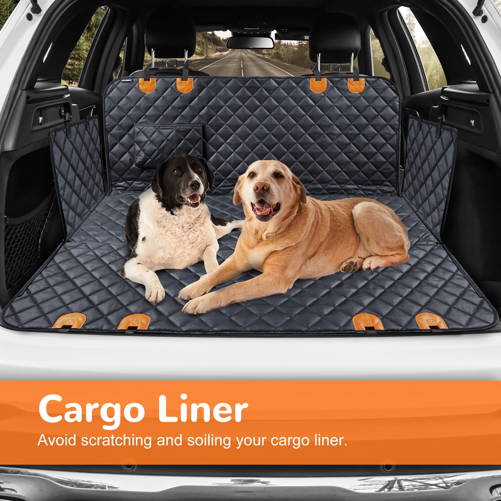 URPOWER Dog Car Seat Cover for Pets Waterproof Seat Cover Hammock Seat