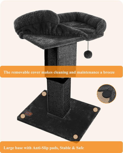 Karolpar 32" Cat Scratching Post for Indoor Cats, Sisal Cat Scratcher