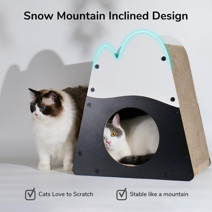 FUKUMARU Cat Scratcher House, Cozy Cardboard Cat Scratcher, House