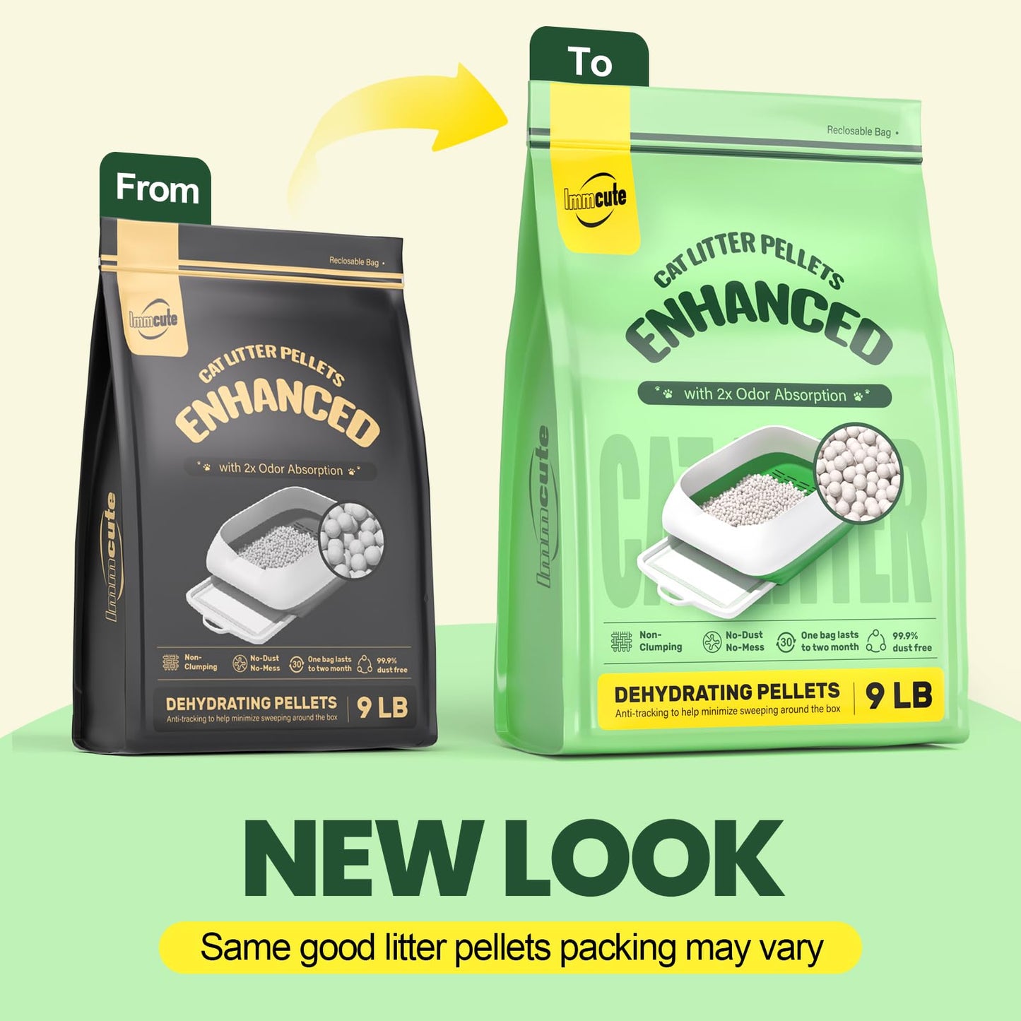 Enhanced Cat Litter Pellets Long-Lasting Odor Control, Generic Litter