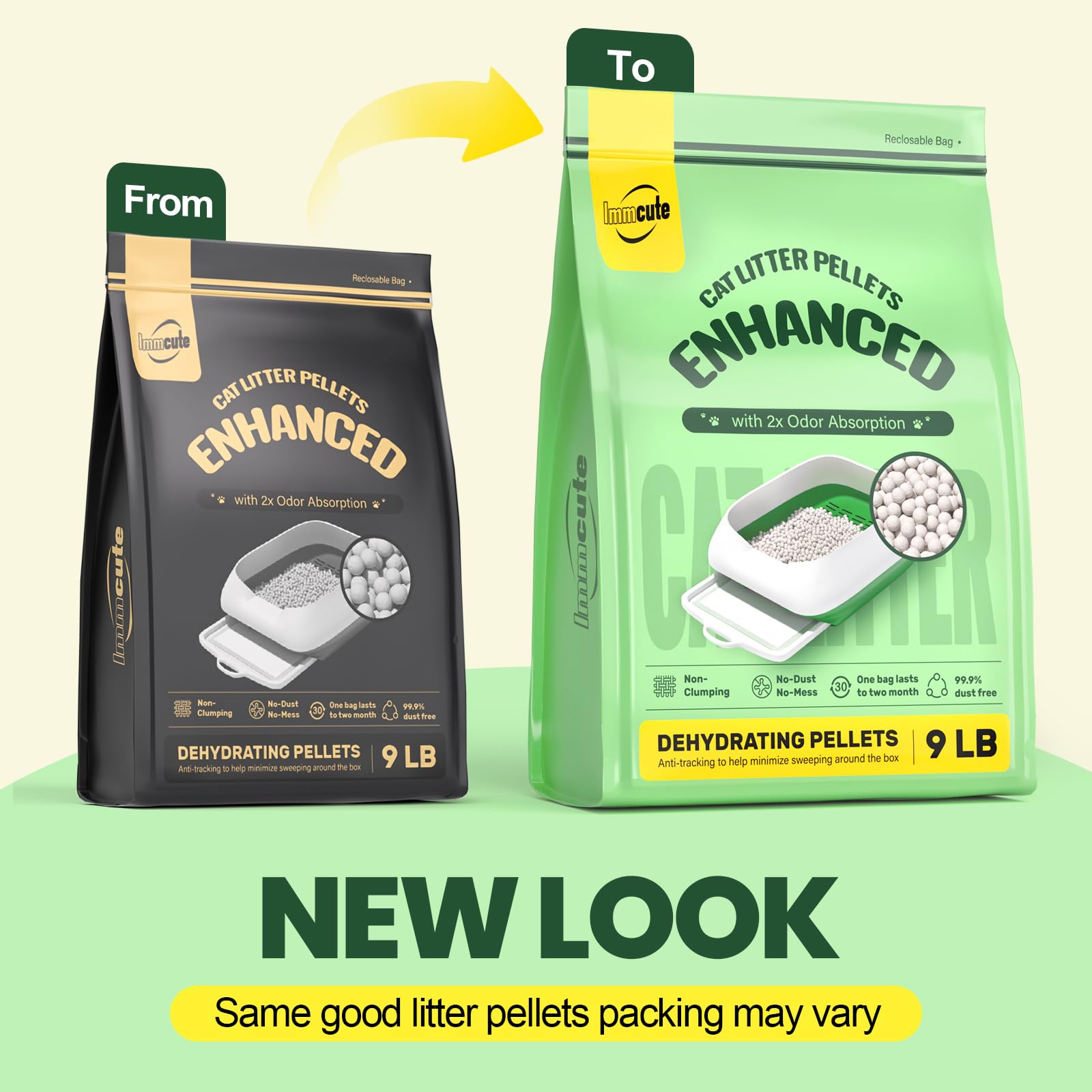 Enhanced Cat Litter Pellets Long-Lasting Odor Control, Generic Litter