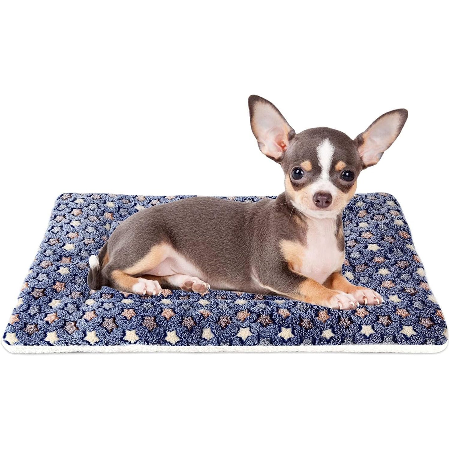 Mora Pets Dog Bed Crate Pad Ultra Soft Pet Bed with Cute Star Crate