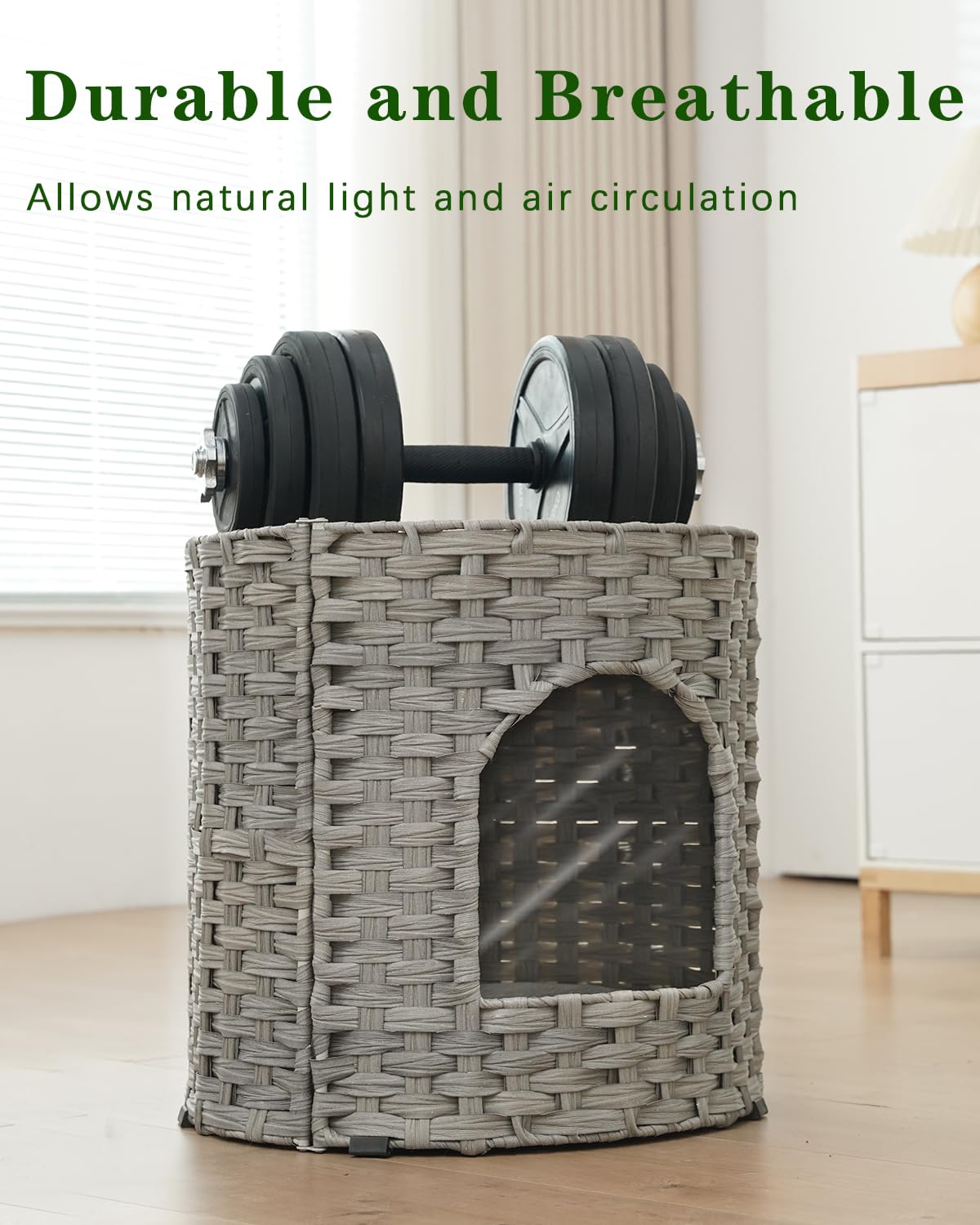 SETVSON Cat House for Indoor Cat, Large Double Cat Houses Cat Bed