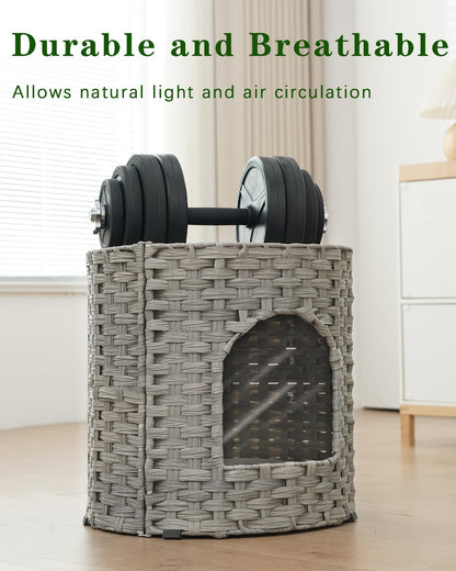 SETVSON Cat House for Indoor Cat, Large Double Cat Houses Cat Bed