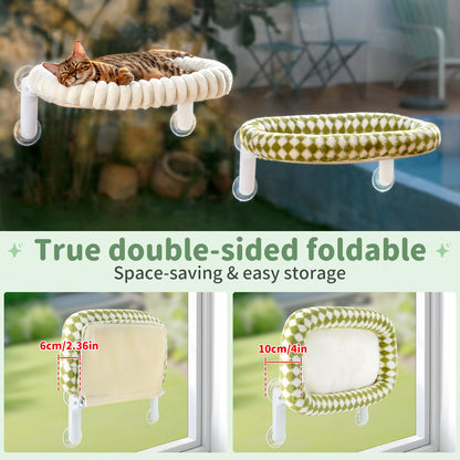 Sunhoo Cat Window Perch Bed Foldable Kitty Windowsill Hammock Bed