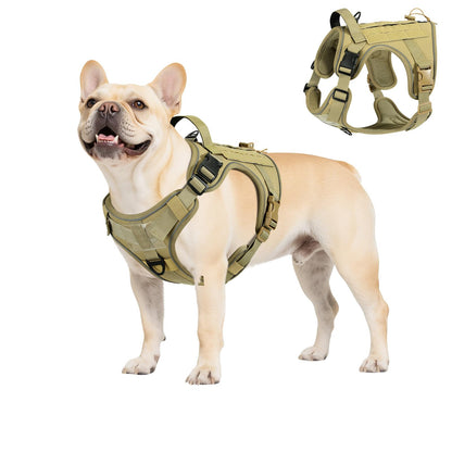 VavoPaw Heavy Duty Tactical Dog Harness for Small Dogs, No Harness