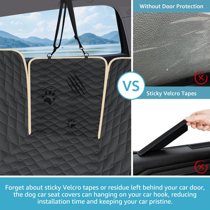 Lassie XL Truck Dog Seat Cover Back Seat with 2 Seat Belts, Dog Seat