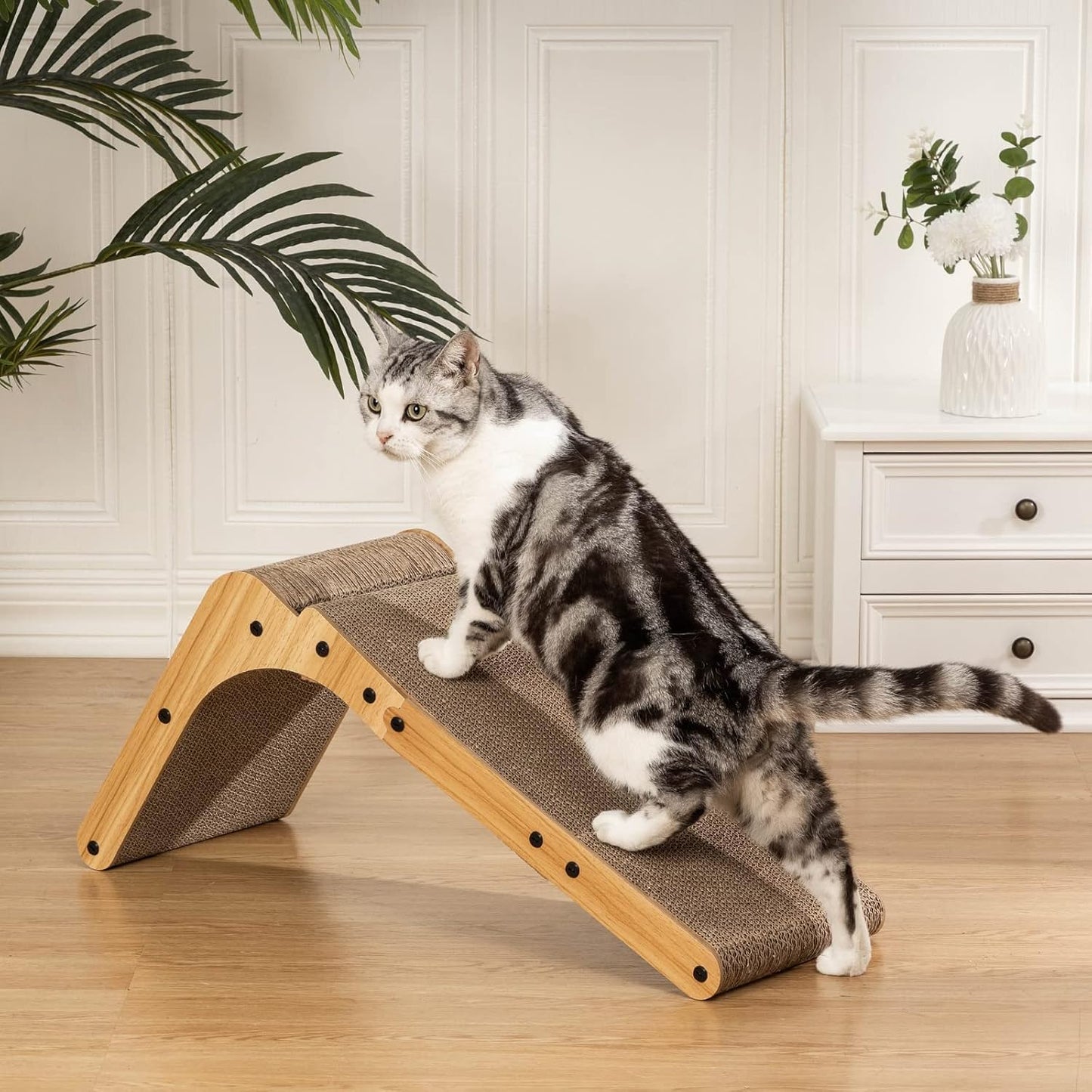 Poils bebe L Shape Cat Scratcher, Cat Scratchers for Indoor Scratchers