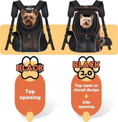 WOYYHO Pet Dog Carrier Backpack with Top and Side Windows, Carrier