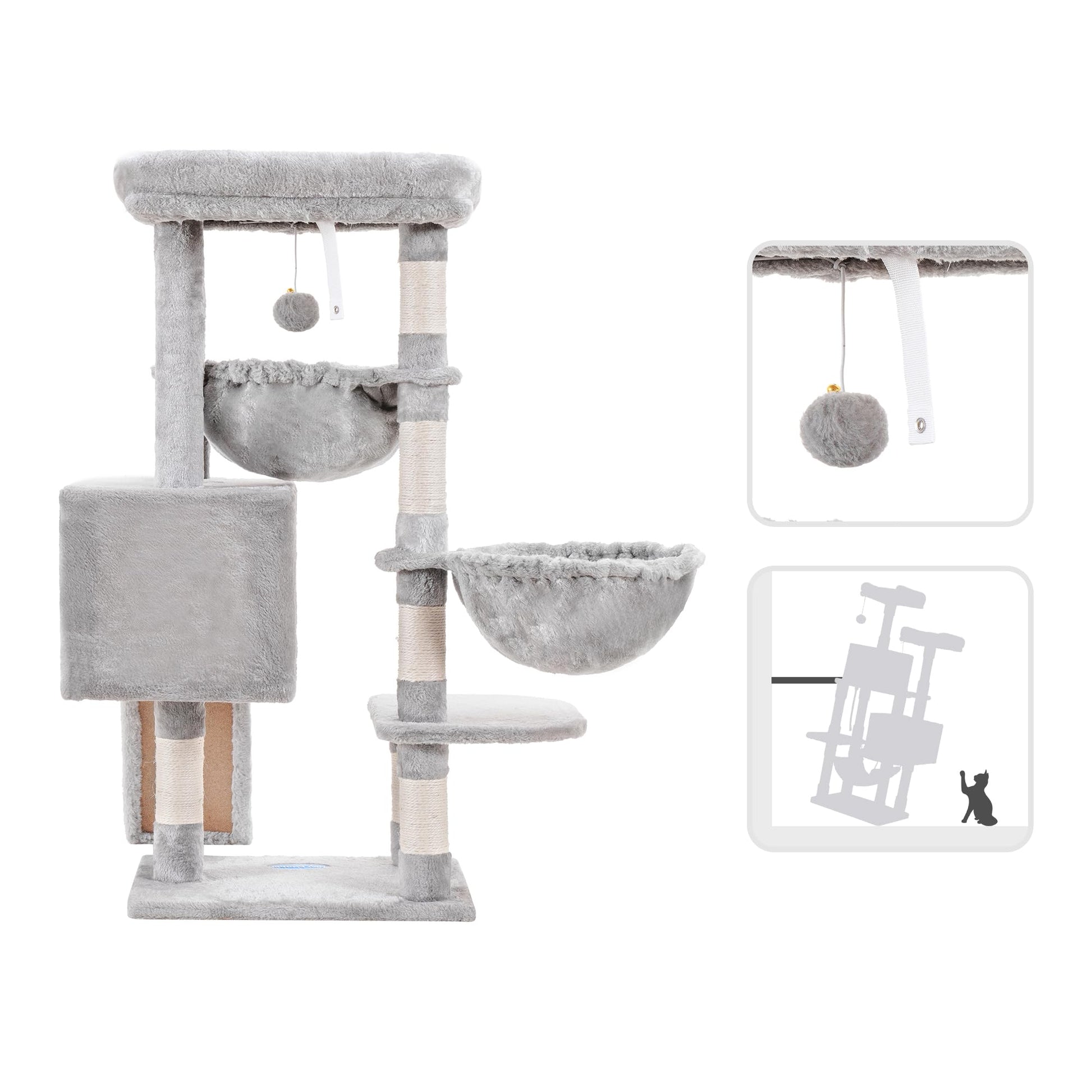 Hey-brother Cat Tree, Cat Tower for Indoor Cats, Cat House