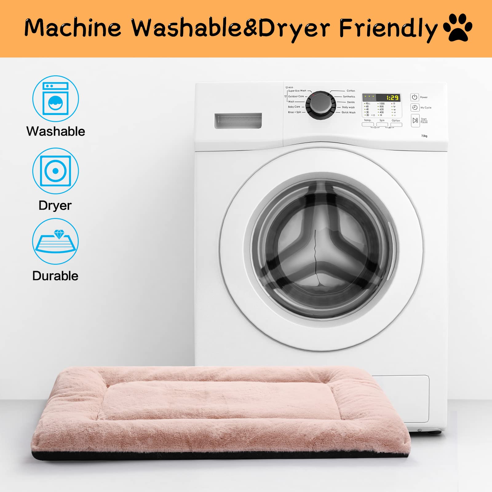 Dog Beds Crate Pad for Extra Small Dogs Ultra Soft Dog Crate Bed