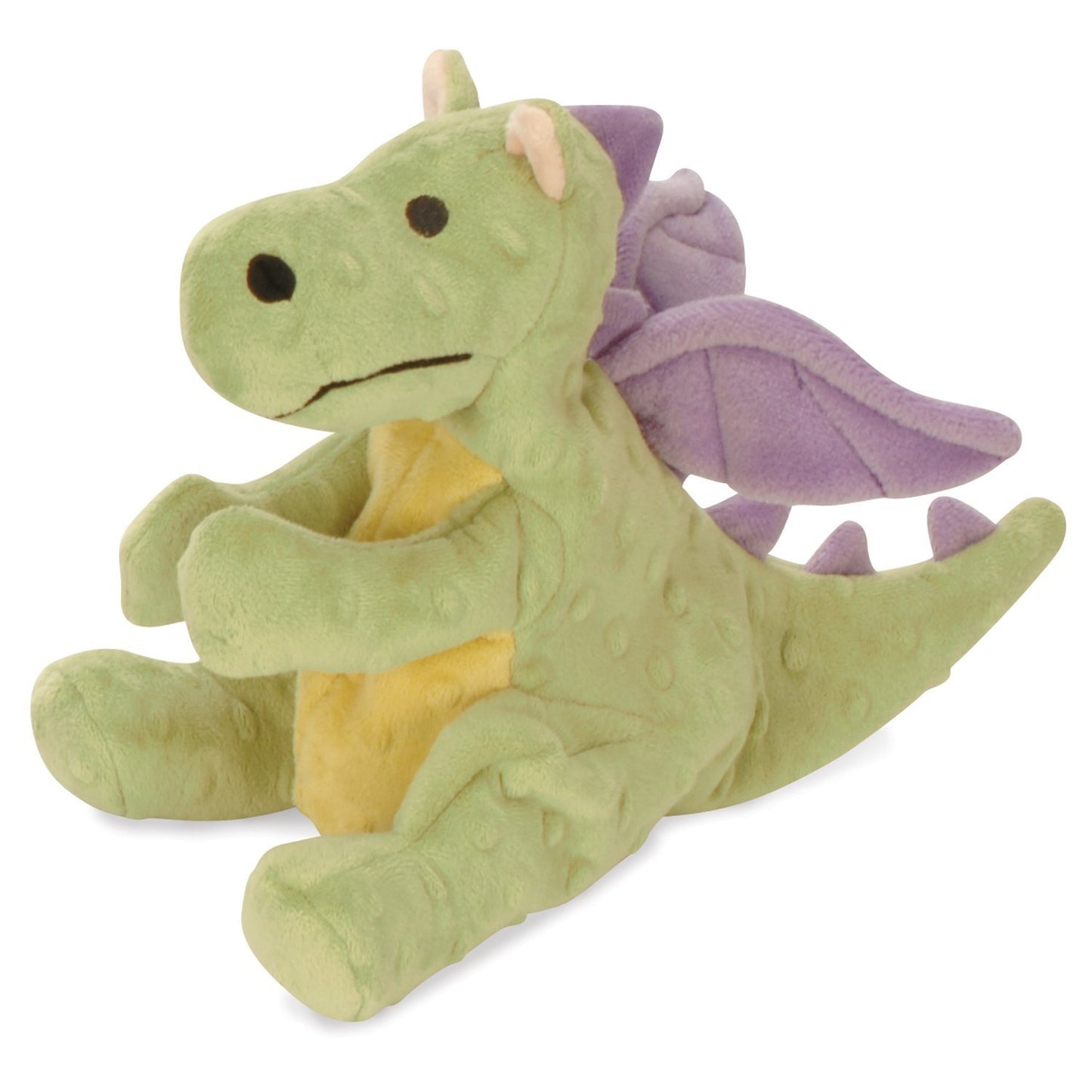 goDog Bubble Plush Dragons Squeaky Dog Toy, Chew Guard Plush