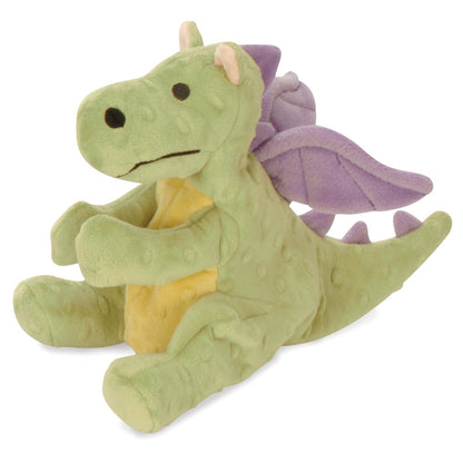 goDog Bubble Plush Dragons Squeaky Dog Toy, Chew Guard Plush