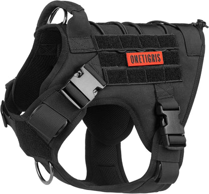 OneTigris Tactical Dog Harness Fire Watcher Comfortable Patrol Vest