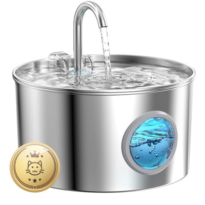 Cat Water Fountain Stainless Steel: Cat Fountain for Drinking Bowl