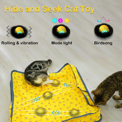 Muhhiba Interactive Cat Toys for Indoor Cats, Electric Cat Ball Ball