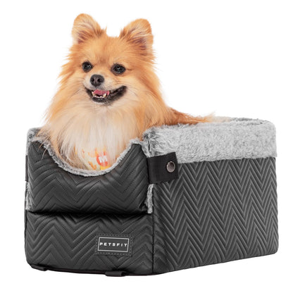PETSFIT Center Console Dog Car Seat with Safe Protection Hooks, Seat