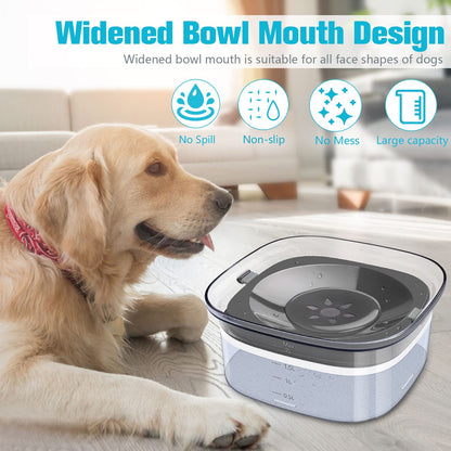 UPSKY Dog Water Bowl No Spill Dog Bowls Large Capacity Spill Bowl