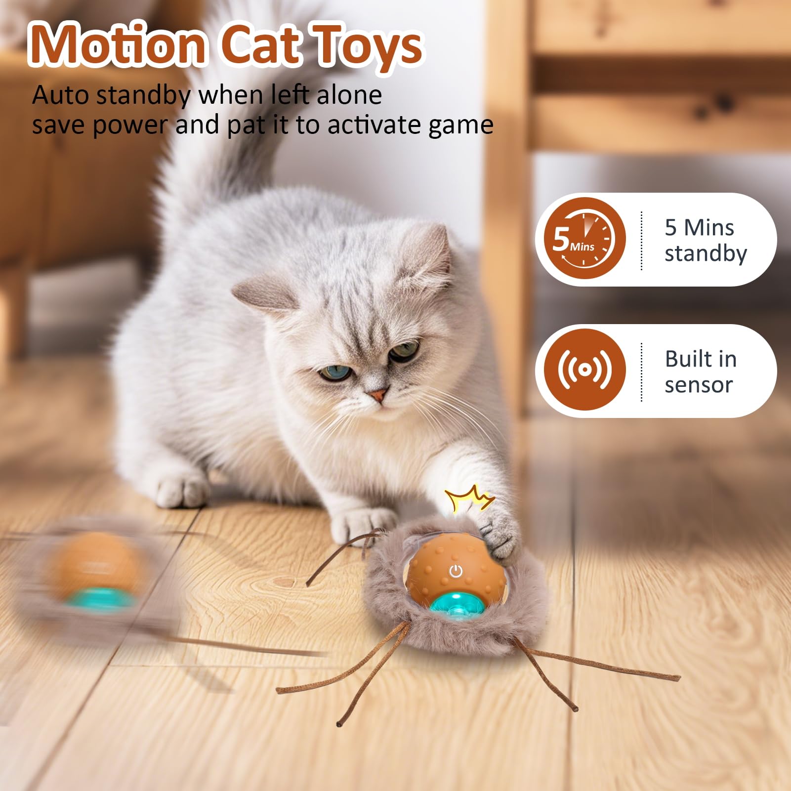 Sofolor Interactive Cat Toys for Indoor Cats, Electric Cat Mouse Toy