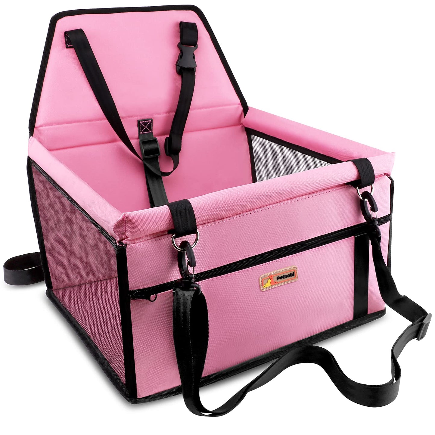Petbobi Pet Reinforce Car Booster Seat for Dog Cat Portable Bag