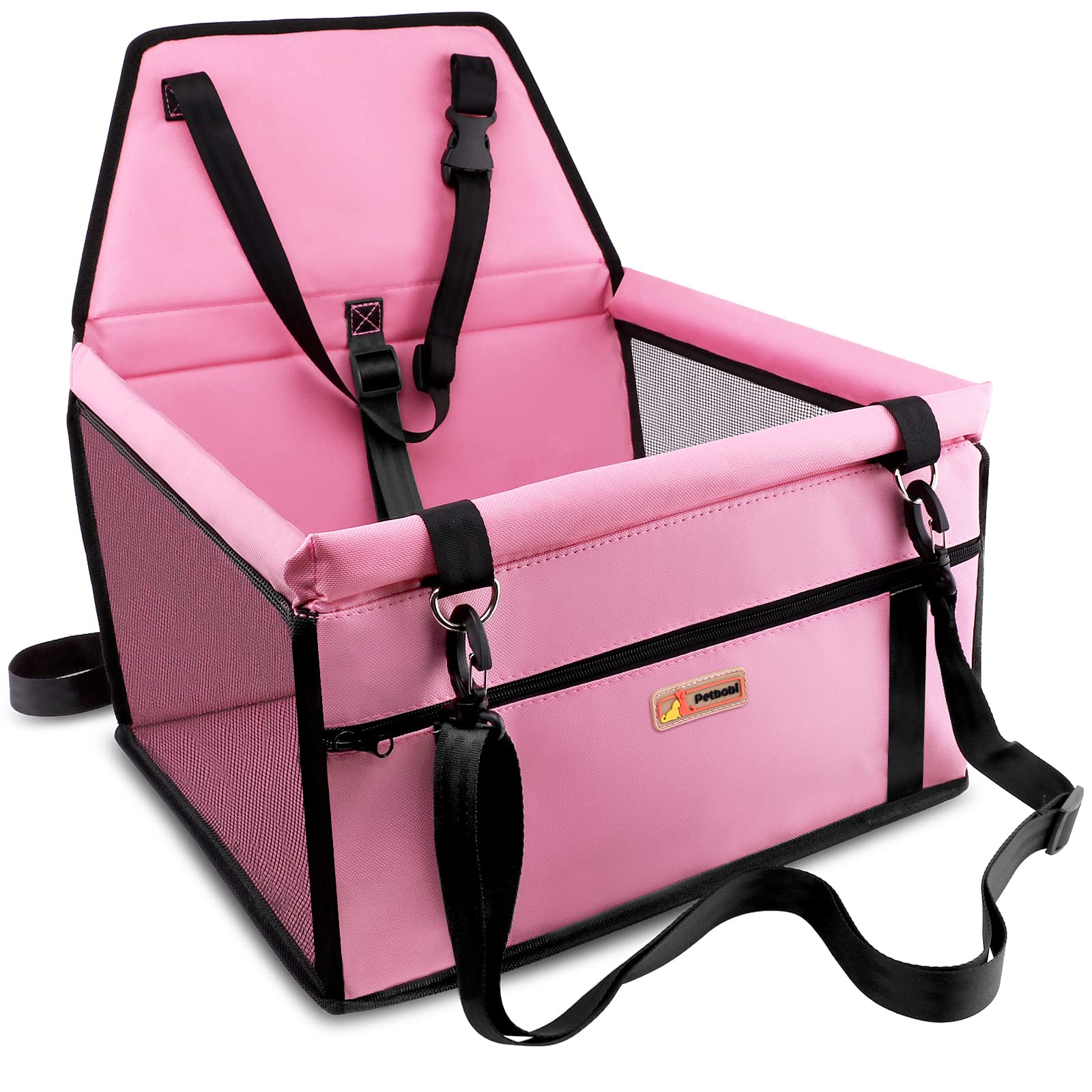 Petbobi Pet Reinforce Car Booster Seat for Dog Cat Portable Bag