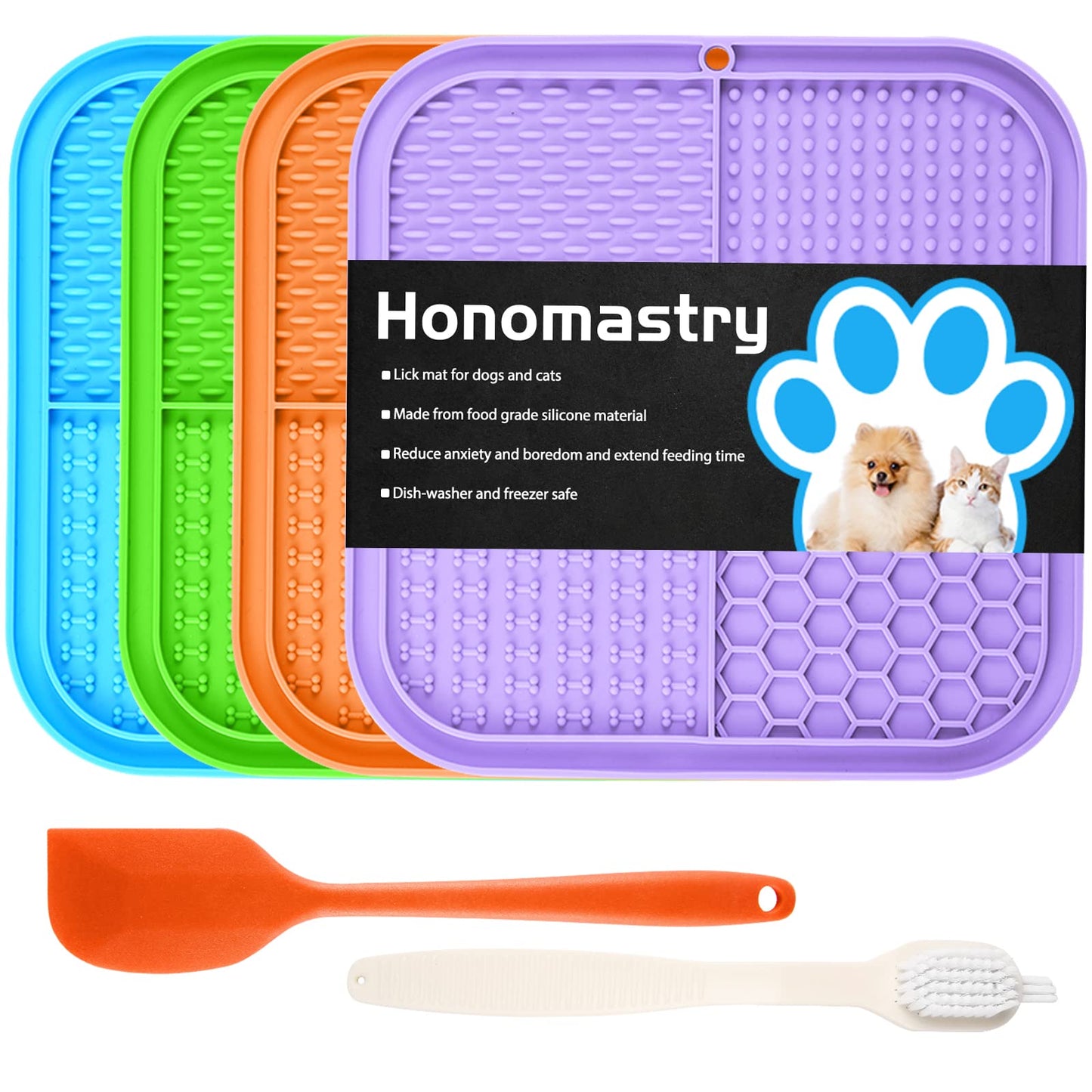 Honomastry Lick Mat for Dogs, Lick Pad with Suction Cups Mat