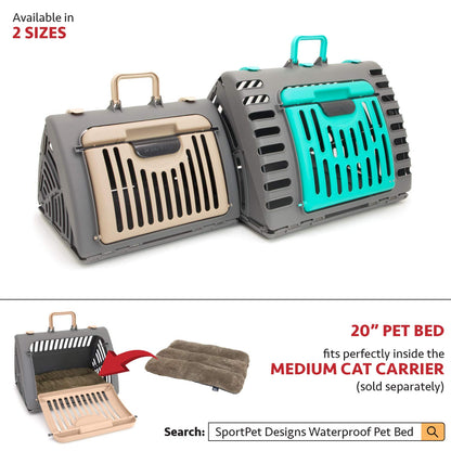SportPet Designs Foldable Travel Cat Carrier Front Door Carrier