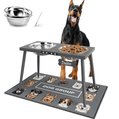 ADENGL Elevated Dog Bowls for Large Extra Large Pet, Raised Dog Bowl