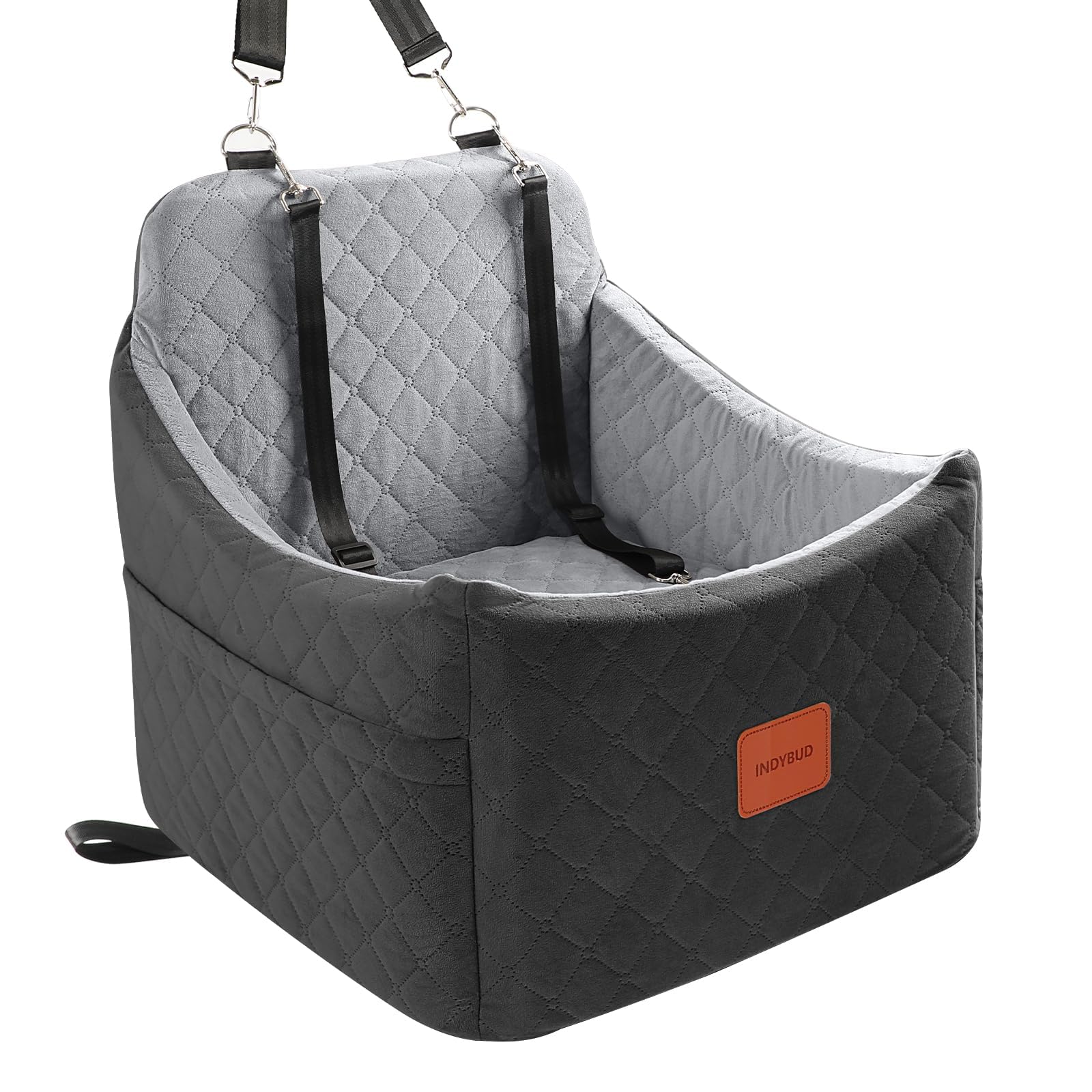 INDYBUD Dog Car Seat for Small Medium Dogs,Detachable Washable Seat