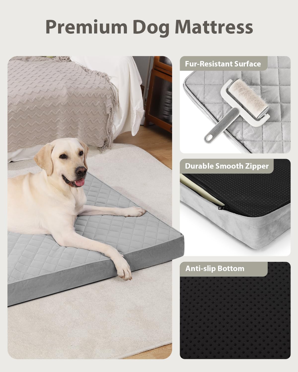 NUPIDA Orthopedic XL Dog Beds Large Sized Dog Waterproof Bed
