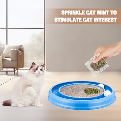 Peomliee Cat Scratching Board with Balls for Cats Grinding Claw, Balls