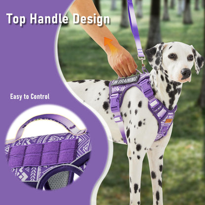 Tactical Dog Harness X-Large No Pull Easy Walker, Escape Proof Harness