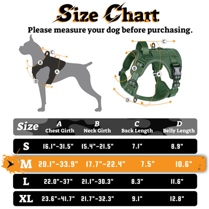 rabbitgoo Tactical Dog Harness for Medium Dogs No Pull Harness