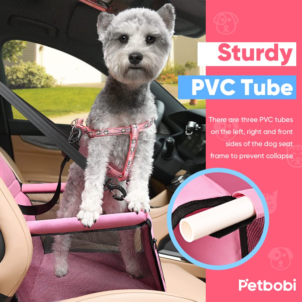 Petbobi Pet Reinforce Car Booster Seat for Dog Cat Portable Bag