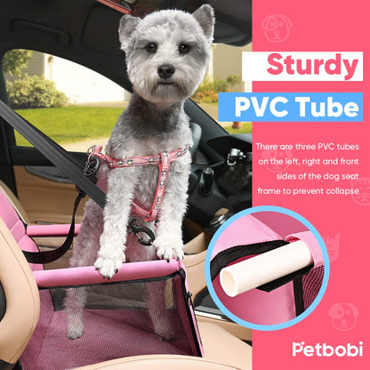 Petbobi Pet Reinforce Car Booster Seat for Dog Cat Portable Bag