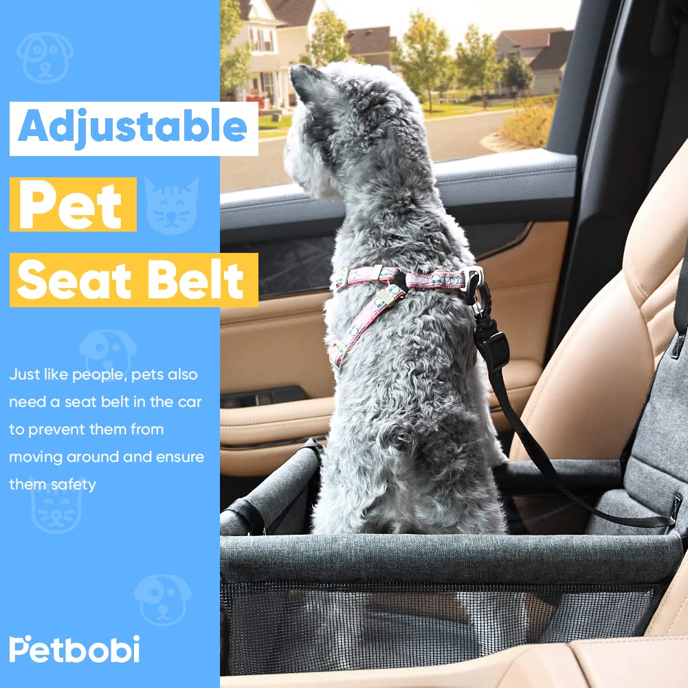 Petbobi Pet Reinforce Car Booster Seat for Dog Portable and Seat