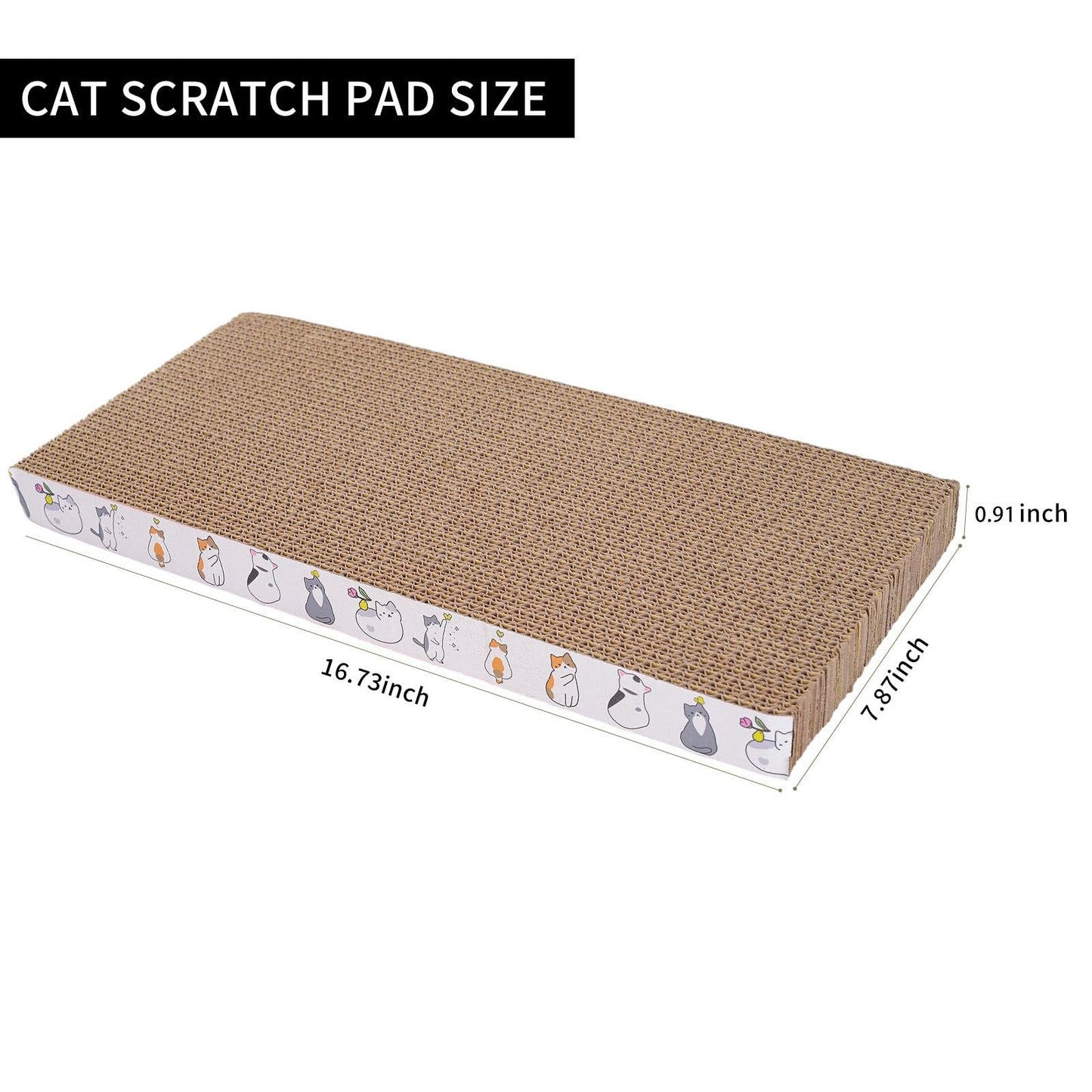 5 Packs cat Scratcher Toys Reversible Scratching Post Board for Pad