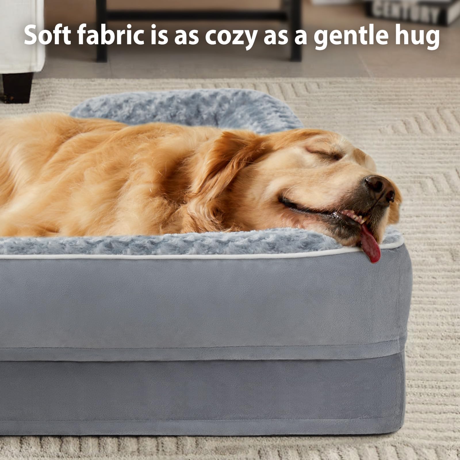 WNPETHOME Dog Beds for Large Sized Dogs, Washable Orthopedic Dog Couch