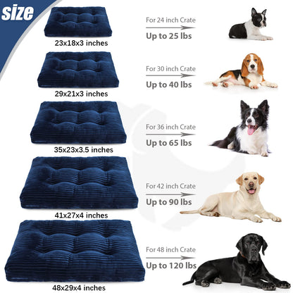 Dog Crate Bed Washable Dog Beds for Large Dogs Deluxe Thick Bed