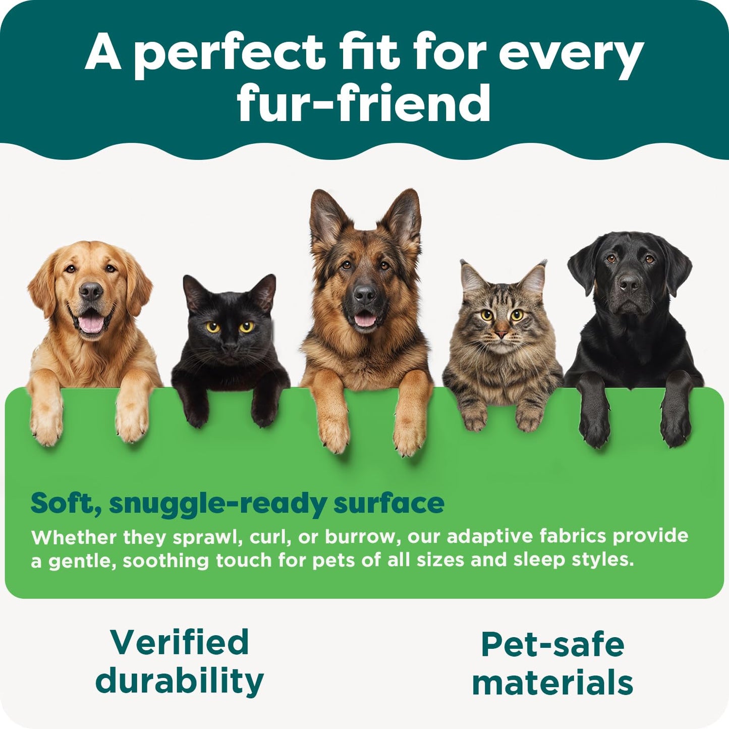 FurHaven Round Orthopedic Dog Bed for Medium Dogs, Egg Crate
