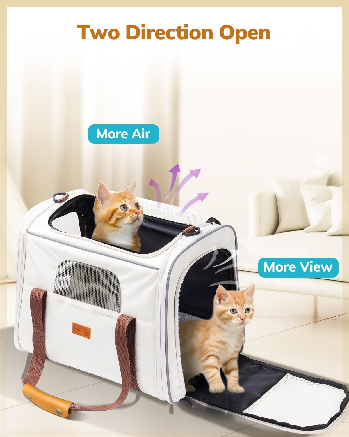 Morpilot Cat Carrier Cat Carrier Soft for Small or Medium Carriers