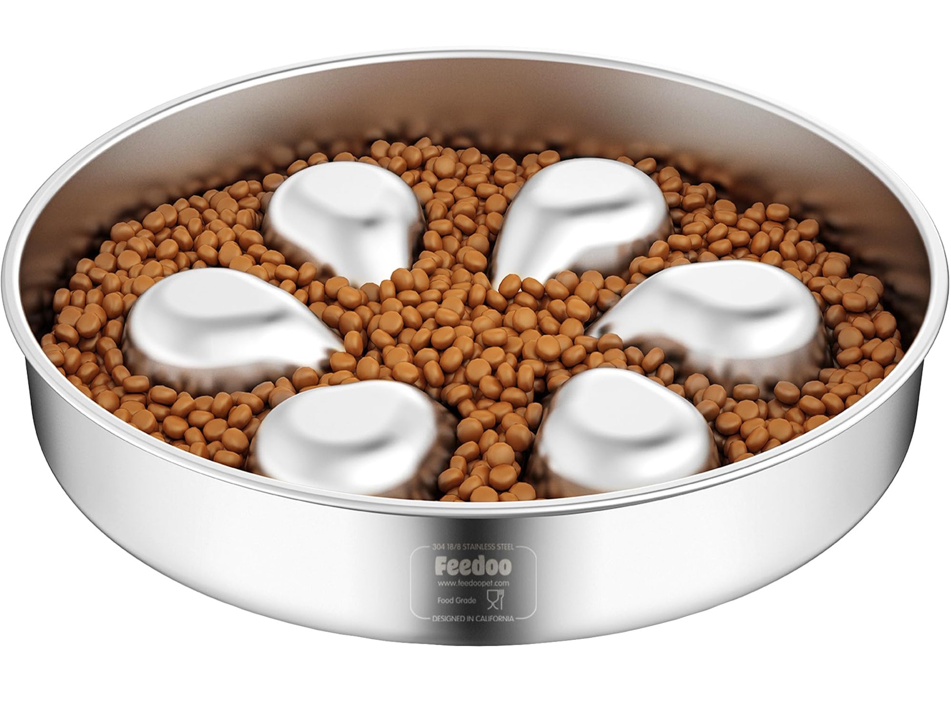 Feedoo Slow Feeder Dog Bowl-3.5Cups for Large Breeds, Food Feeder