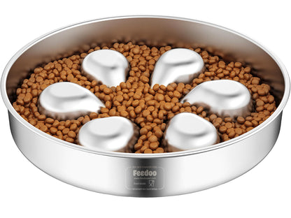 Feedoo Slow Feeder Dog Bowl-3.5Cups for Large Breeds, Food Feeder
