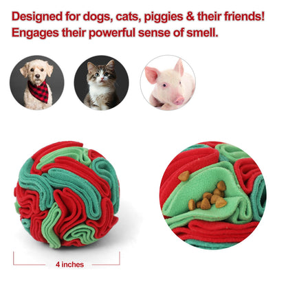 Ablechien Snuffle Ball for Dogs Interactive Dogs Toys to Keep Ball