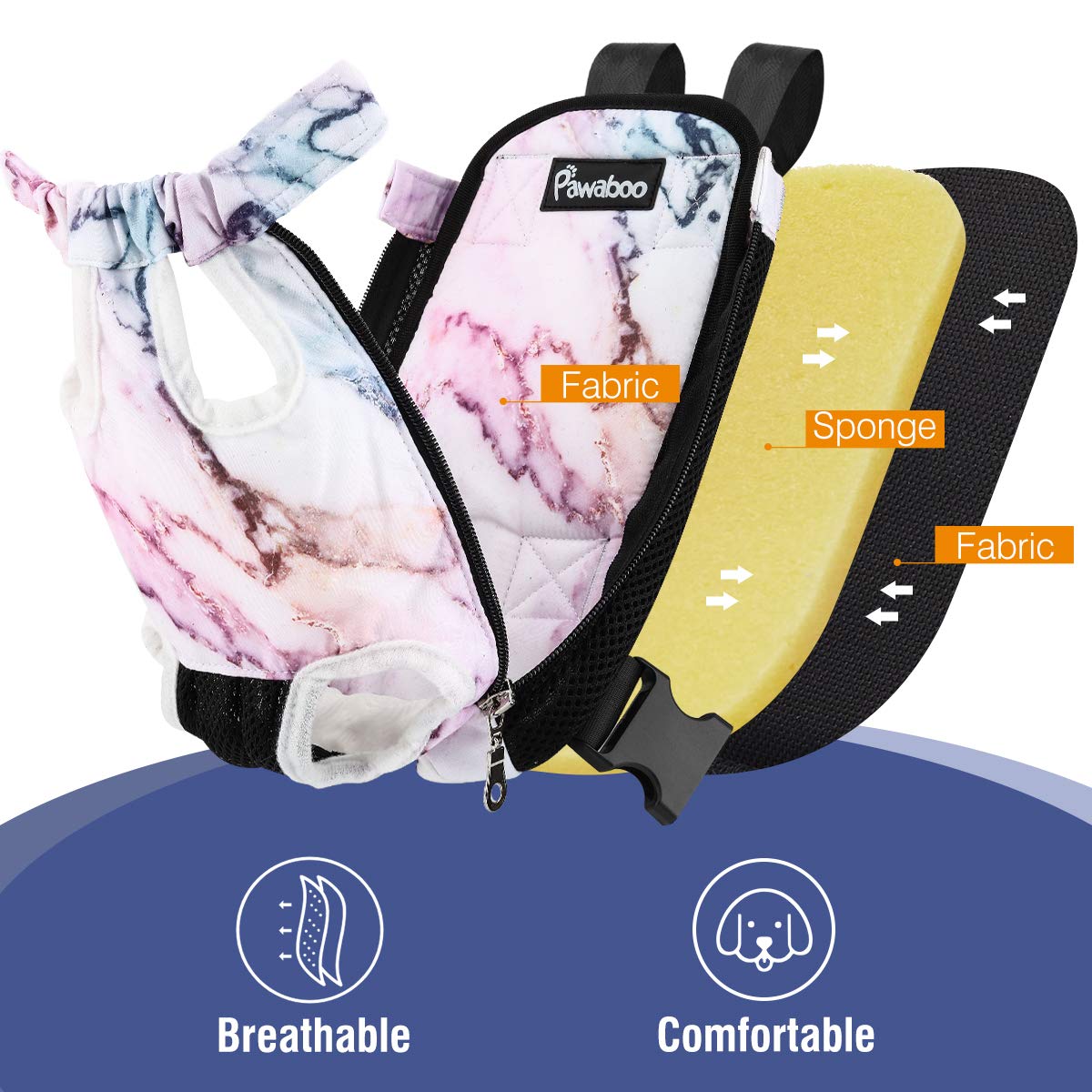 Pawaboo Adjustable Dog Carrier Purses, Pet Front Cat Travel Bag