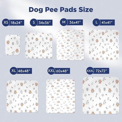 Washable Pee Pads for Dogs, 2 Pack Large x36" Super Absorbent Mat