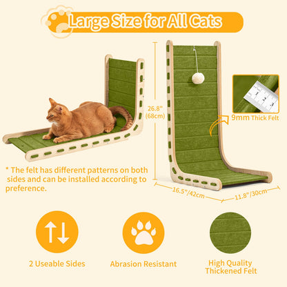 Nxwjoy Cat Scratch Pad Felt Cat Scratcher for Indoor Cats Scratchers