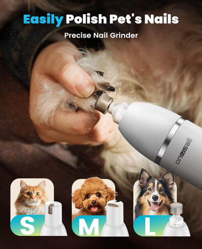 oneisall 1 Dog Grooming Kit with LCD Display, Dog Hair Trimmer Trimmer