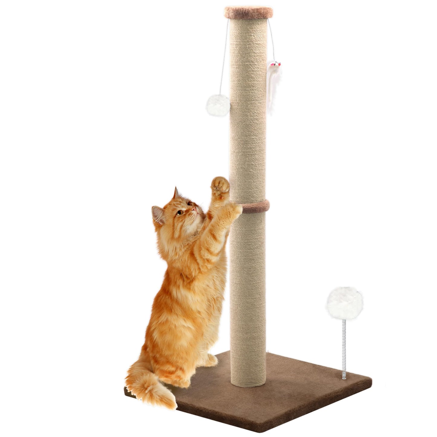 36'' Tall Cat Scratching Post, Large Sisal Scratch Post for Tower